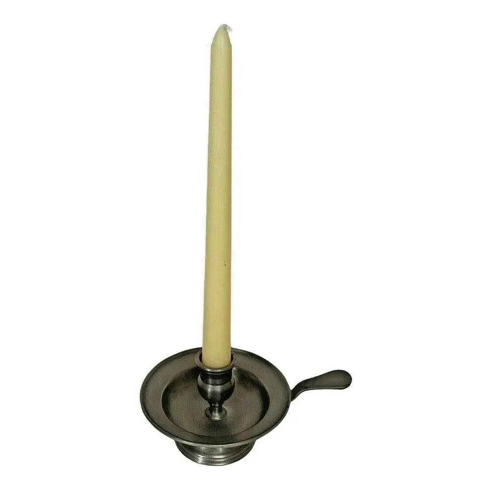 Vintage Kunstvol Koperwerk Souvenirs ETAIN 92% Pewter Candleholder Van Der Wee